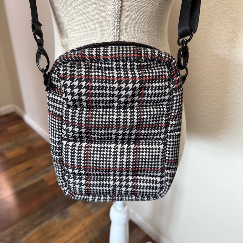My Tagalongs Plaid Crossbody Bag - Black, Gray & Red